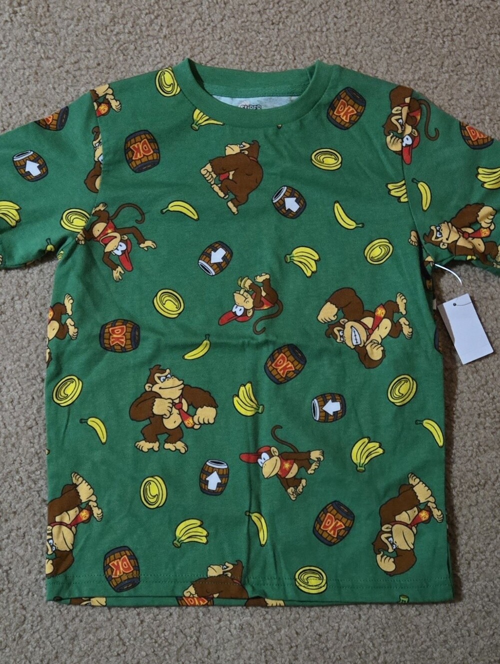 Epic Universe Donkey Kong Green Graphic Tee - Bananas & Barrels